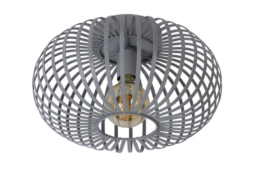 Lucide MANUELA - Lámpara de techo - Ø 39,5 cm - 1xE27 - Gris - apagado